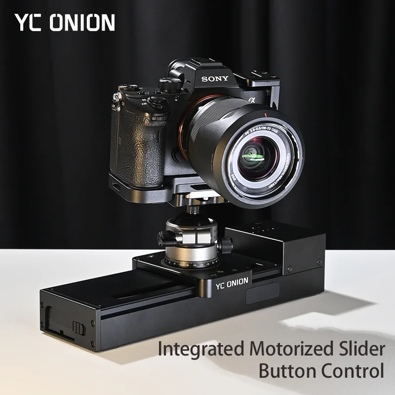 Camera Track Slider YC Onion SE Camera DSLR Slider Rail App Control Motorized Slider Super Silent Motor for DSLR SLR Camera Video Shooting