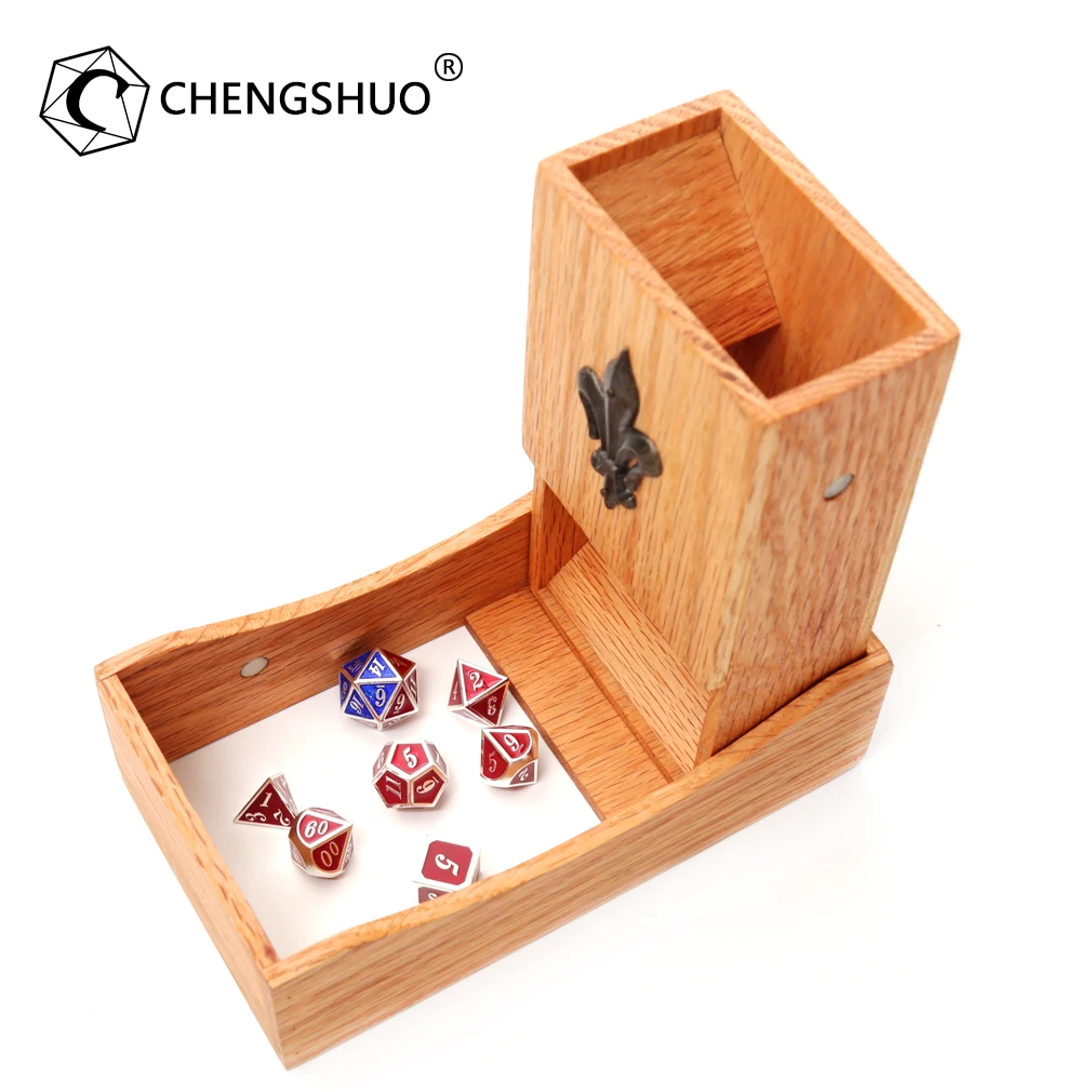 Chengshuo rpg металлические кости dnd многогранник кубики наборы Настольный косплей игры цинковый сплав кран кости пользовательский цвет шаблон d20 12 8