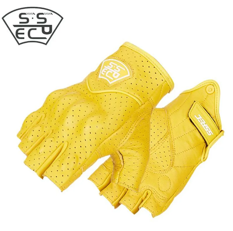 SSPEC мотоциклетные дышащие перчатки мото-перчатки Half Finger Gant Moto Guantes износостойкие перчатки для верховой езды