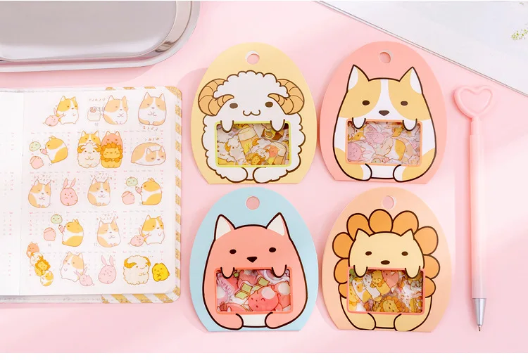 50 шт/1 лот Kawaii канцелярские наклейки дневник милый мультфильм ПВХ декоративные мобильные наклейки Скрапбукинг DIY ремесленные наклейки