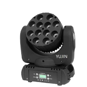 

2pcs/lot Professional Manufacturer High Quality 10w Led Lighting 12 PCS Mini RGBW Beam Moving Head American DJ Stage Light