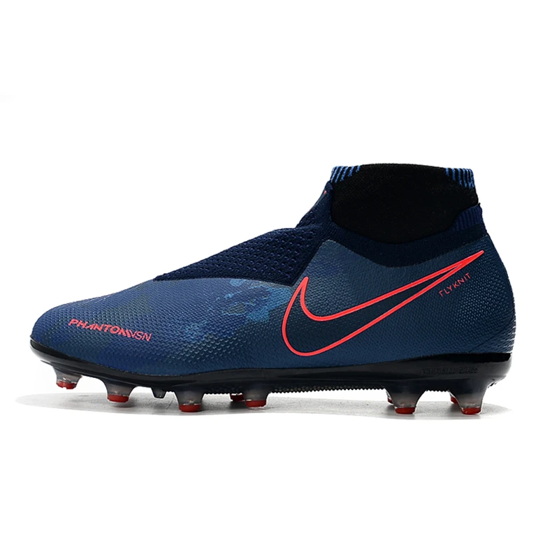 Nike Phantom VSN Elite DF AG; большие размеры 39-45 победы пакет при полной зарядке тени бесшовные кроссовки мужские Обувь для футбола футбольные бутсы с зажимом