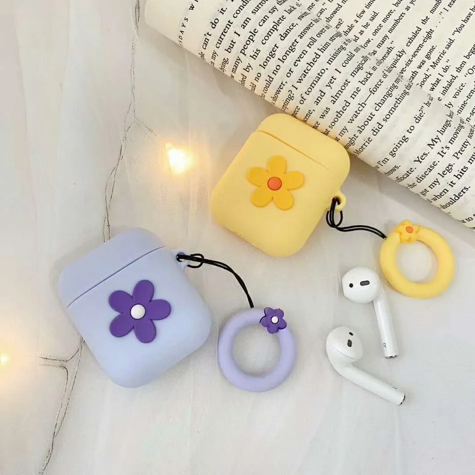 Чехол с милыми цветами и конфетами для AirPods Модный чехол Airpods 2/i10/i11/i12 TWS защитный
