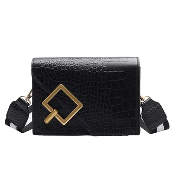 

#H40 Crossbody Bags For Women Crocodile Pattern Leather Shoulder Bag Casual Simple Shoulder Messenger Bag Retro Handbags Lady