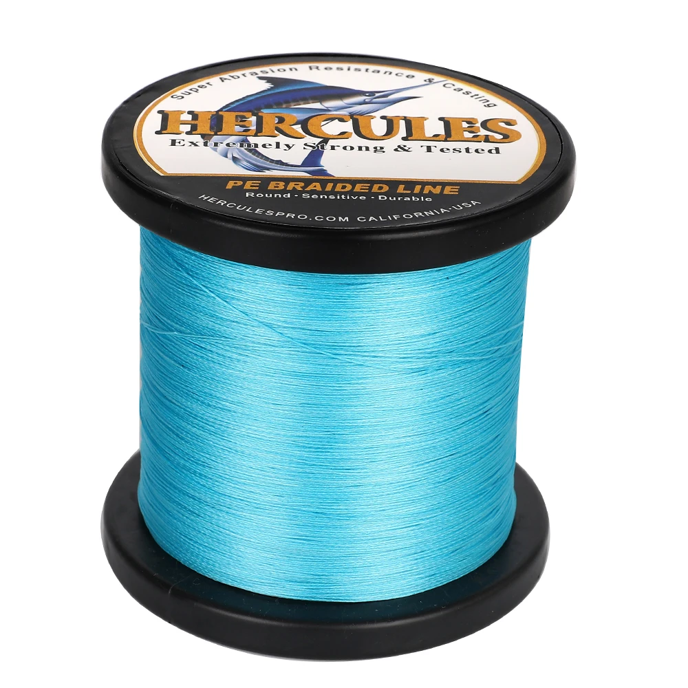 100 M / 300 M / 500 M / 1000 M/1500 M / 2000 M Super Starke Blaue PE 8 Geflochtene Angelschnur Multifilament Gewinde 10-300 BLSea Cord Karpfen – Detail 5