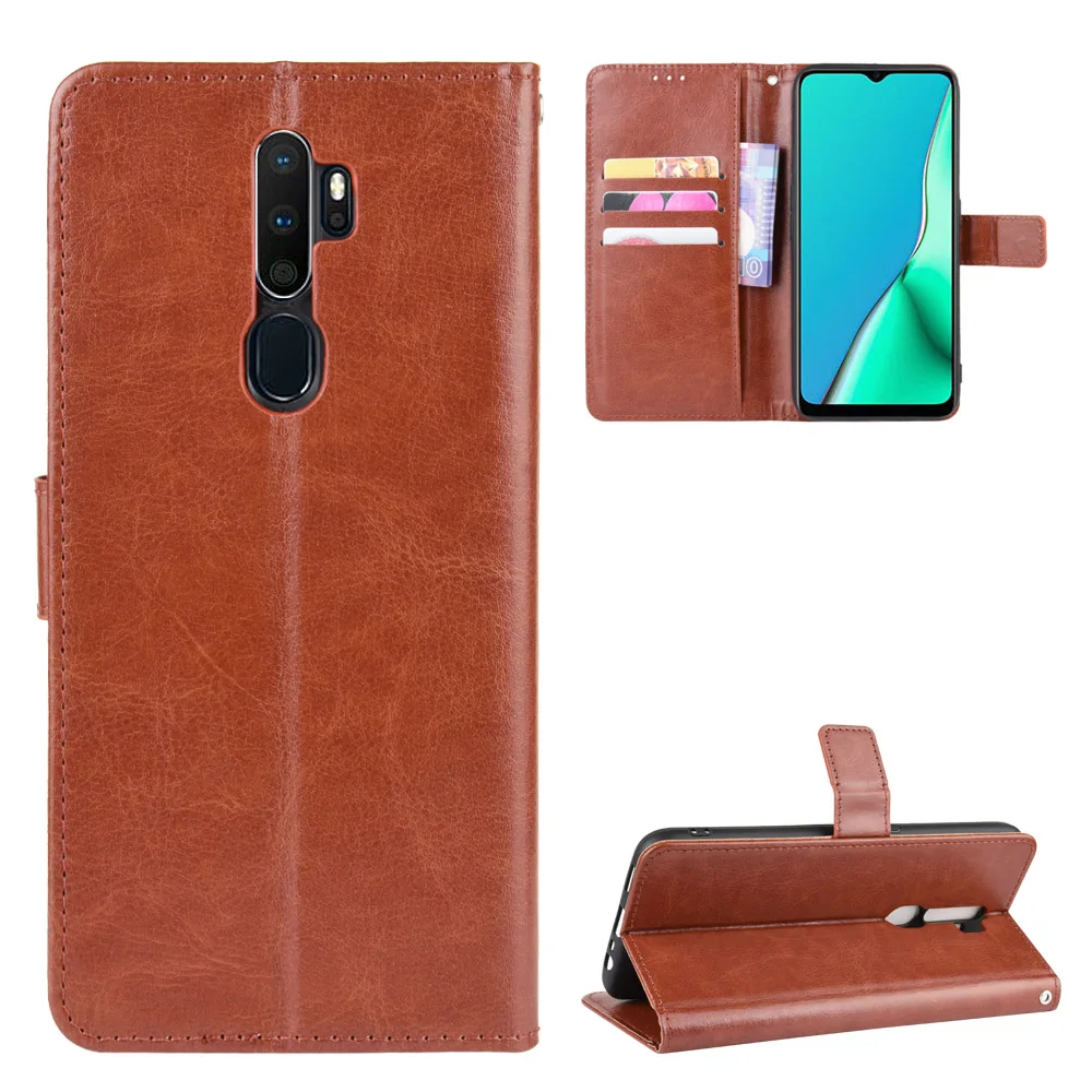 OPPO A9 кожаный чехол премиум-класса из искусственной кожи с откидной крышкой FOPPO A9
