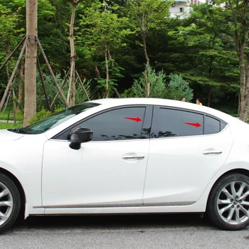

Mirror Effect Window Center Pillar Cover Trim Kit For Mazda3 Axela M3 2014-18 Never Fade, Never Rust
