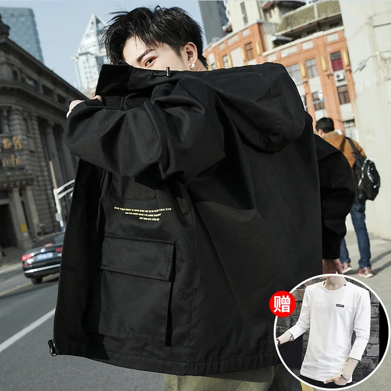 Белая мужская мотоциклетная куртка, осенняя мужская одежда, Campera Hombre Invierno Coupe Vent Homme, уличная одежда, новинка, GG50dy - Цвет: 18