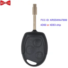 KEYECU для Ford Focus 1998 1999 2000 2001 2002 2003 2004 пульт дистанционного управления Управление, автомобильные аксессуары, брелок 433 МГц 4D60/4D63 чип KR55WK47899 FO21