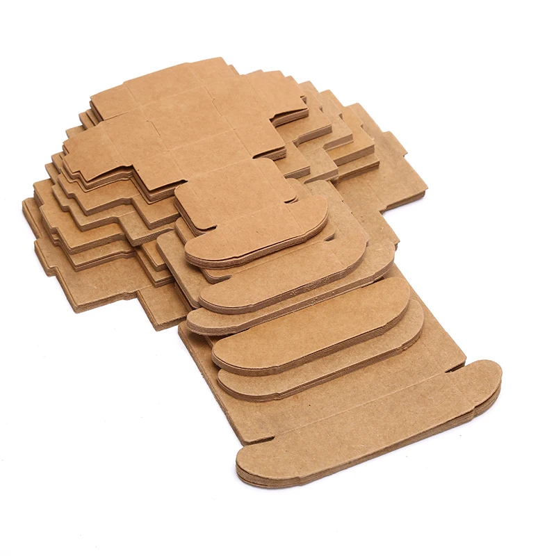 10Pcs/Set Kraft Paper Cube Box Wedding Favor Candy Gift Party Supply Craft Box