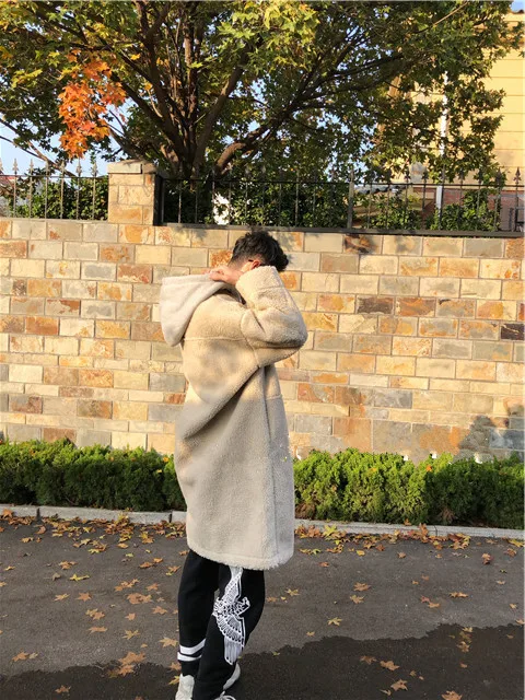 Зимнее новое пальто из овчины с мехом, цельное длинное пальто с капюшоном, пэтчворк, на молнии, с капюшоном, женские пальто, зимние куртки для женщин