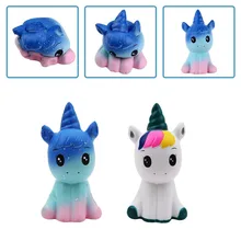 Kawaii – poupée licorne anti stress unisexe, jouet à rebond lent, pour enfants 