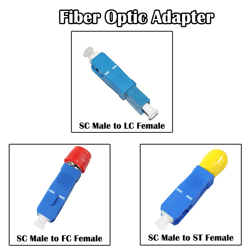 10 шт. SC Male to LC Female FC ST UPC волоконно оптический адаптер одномодовый Simplex|sc fiber optic