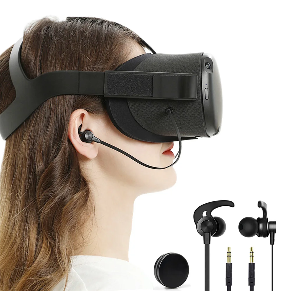 1 pair VR Game In ear Headphone Wired Earphones for Oculus Quest VR Headset All in one VR Gaming Accessories
