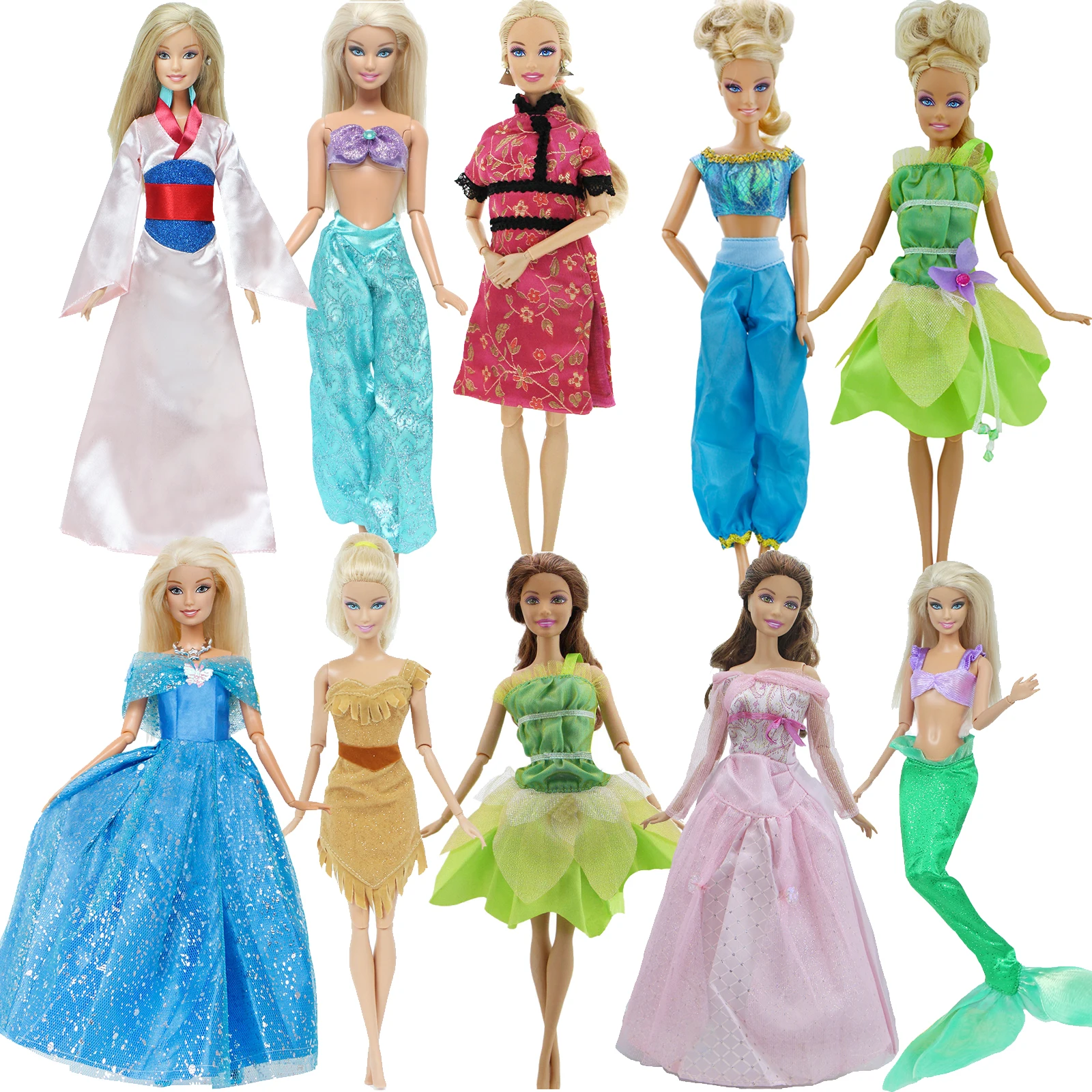 1set  Prinzessin Anzug Mode Puppe Kleidung Für 18'' little Girl Doll 