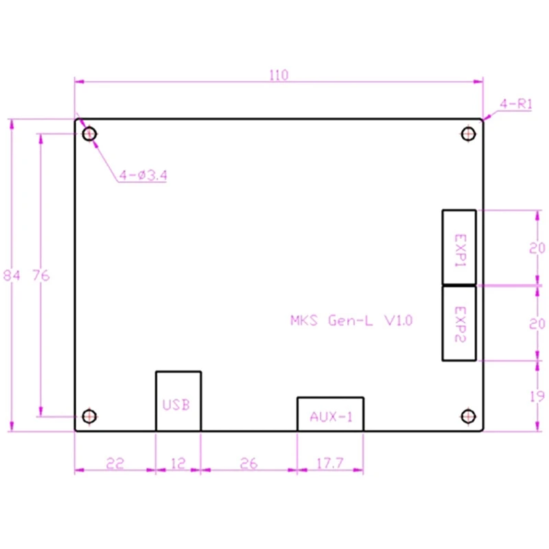 Makerbase 3D принтер плата MKS Gen L контроллер совместим с Ramps1.4/Mega2560 R3 Поддержка