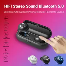 CLAITE TWS True Беспроводные bluetooth 5,0 наушники CVC6.0 с шумоподавлением стерео наушники с микрофоном