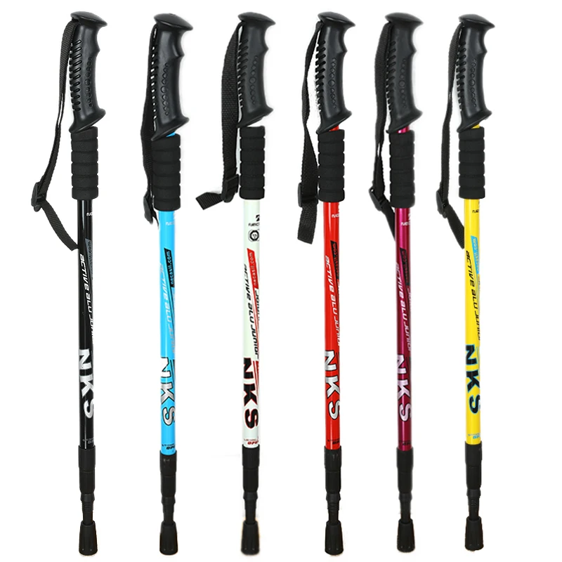 1 шт. регулируемые треккинговые палки антиударные скандинавские трости