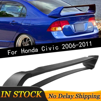 

New Car ABS Rear Trunk Spoiler Wing Lip For Honda Civic 2006-2011 4DR 4 Door Mugen Style Tail Refit Auto Accessories Car Styling
