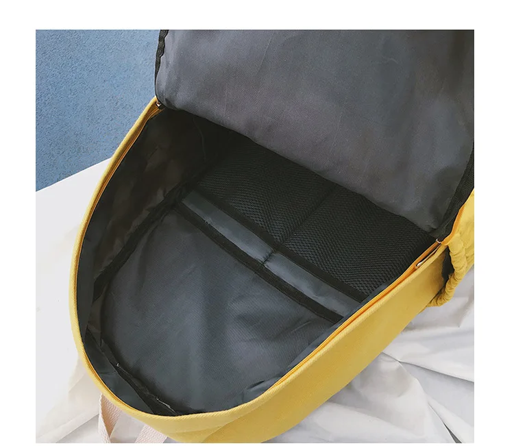 

Canvas School Bag Women's Korean-style Harajuku Ulzzang High School Students Campus Large-Volume INS Super Fire Backpack Women's