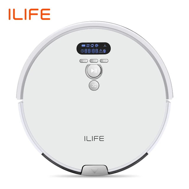 Buy ILIFE V8 Plus Robot Vacuum Cleaner Wet Mop Navigation Planned Cleaning Large Dustbin Water Tank Schedule Household Tools in Saudi Arabia