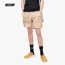 VIISHOW Летний multi-карман повседневные шорты Мужская брендовая мужская рабочие Прохладный Штаны Пять штанов хаки KD1262192