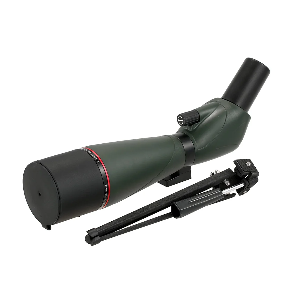 Eyeskey 20-60x80 угловой зрительный прицел BaK4 водонепроницаемый Fogproof портативный дорожный монокулярный телескоп со штативом для переноски