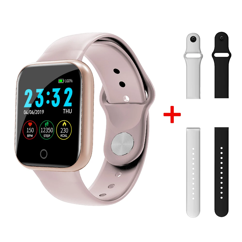 add white black LEMADO Смарт-часы для мужчин и женщин PK B57 для Apple Watch Android IOS - Цвет: add white black