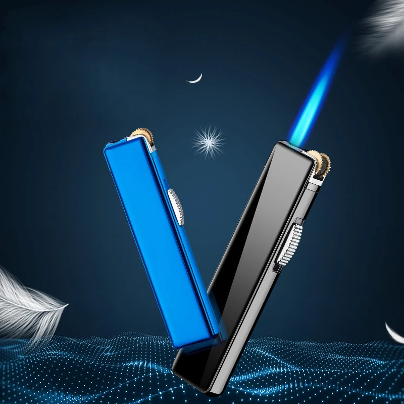 

Grinding Wheel Torch Turbo Lighter Butane Flame Mini Metal Gas Lighters 1300C Jet Gadgets for Men Smoking Accessories