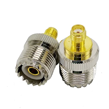 

SL16 M type UHF type Female to SMA Female connector RF coaxial Connector M-SMA RF Connector 4pcs/lot