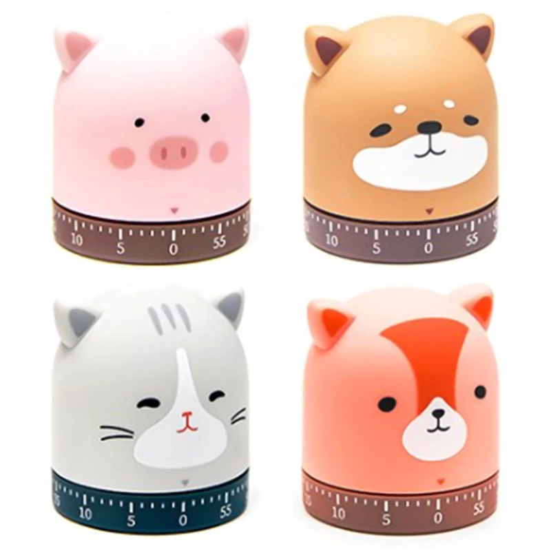

Cartoon Animal Cooking Timer Reminder Alarm For Cooking Kitchen Tools Timer Accessories 60 minutes Animal Cooking Time Manager