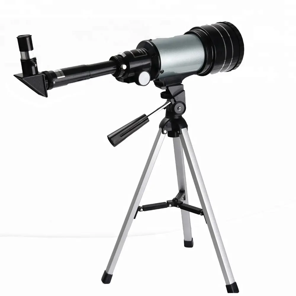 Рефракционный 300/70 мм астрономический телескоп 150X Монокуляр Telescopio с алюминиевым штативом космический прицел наблюдения детский подарок