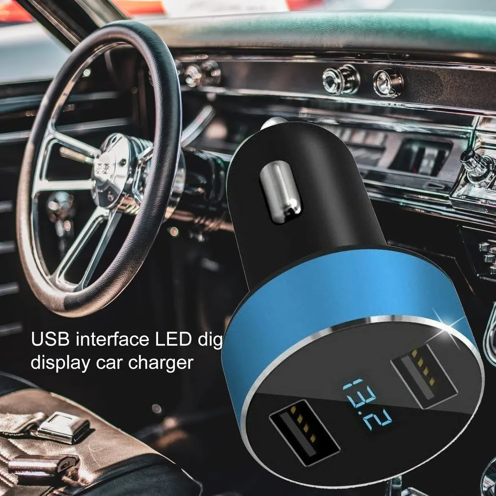 3.1A USB Dual con pantalla светодиодный универсальный чехол для Xiaomi samsung S8 iPhone 6 6s 7 8 Plus планшет