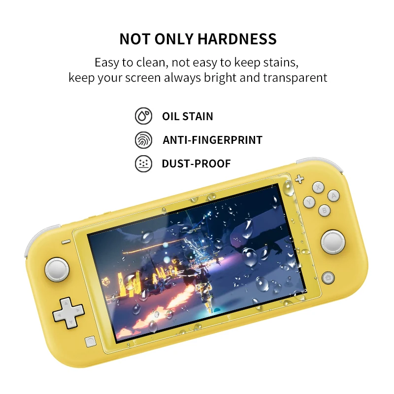 Tempered Glass Screen Protector Compatible-Nintendo Switch Lite Transparent HD Clear For Switch Lite DATA FROG