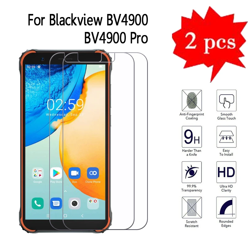 Закаленное стекло для Blackview BV4900 2 шт. защитная пленка экрана Защитное Pro Защитная