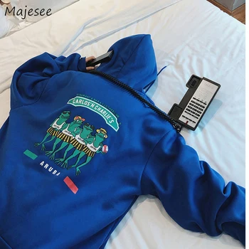 

Hoodies Men Printed Loose 3XL Plus Size Hip-Hop All-match Chic Casual Mens Pullover Causal Thick Velvet Winter High Quality New