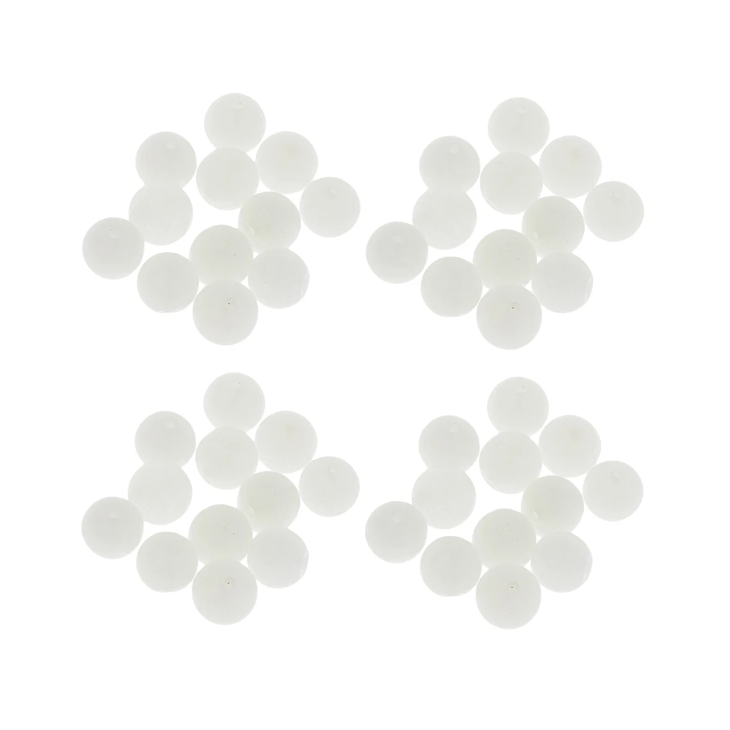 12 Pcs Round Luminous Stone Beads Fishing Lures Jewelry Findings