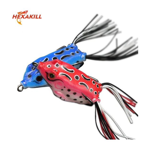 1pcs 5g 8.5g 12.5g rubber Frog Fishing Lures Double Hooks soft baits For  Snakehead