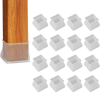 

32Pcs Silicone Protective Covers Furniture Anti-slip Foot Protection Chair Legs Round Feet Feet To Prevent Scratches Noise TOB