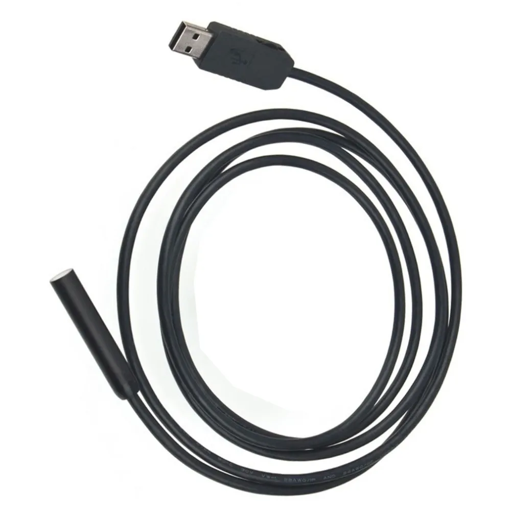 Высокое качество 1 шт. 2 м USB Водонепроницаемый Регулируемый Змеиный инспекционный эндоскоп бороскоп