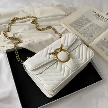 

Elegant Female Flap Crossbody bag 2020 Fashion New High quality PU Leather Women's Designer Handbag Chain Shoulder Messenger Bag