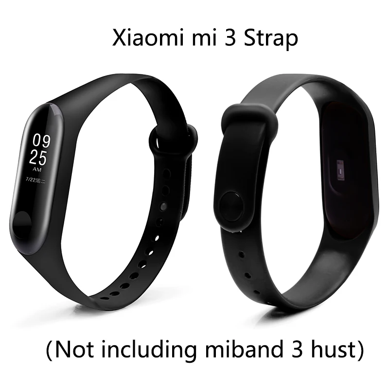 Ремешок для Mi Band подходящий запасного браслета 3/4 мягкий резиновый ремешок умных