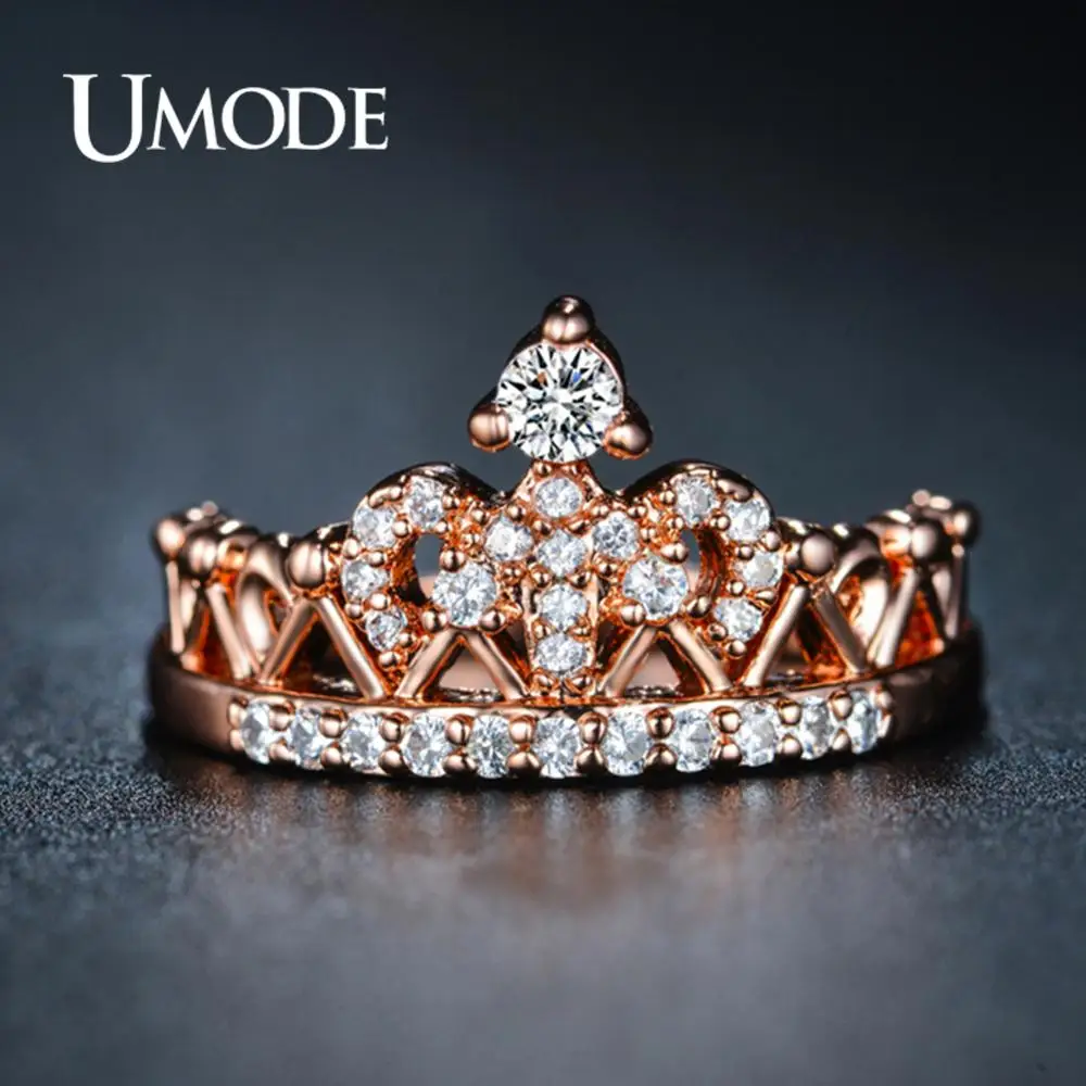 Mejor precio UMODE corona anillo para las mujeres Zircon de oro rosa de moda de lujo de compromiso de boda, anillos de promesa de accesorios de joyería UR0217 9jdnoZjp Mejor precio UMODE corona anillo para las mujeres Zircon de oro rosa de moda de lujo de compromiso de boda, anillos de promesa de accesorios de joyería UR0217 9jdnoZjp