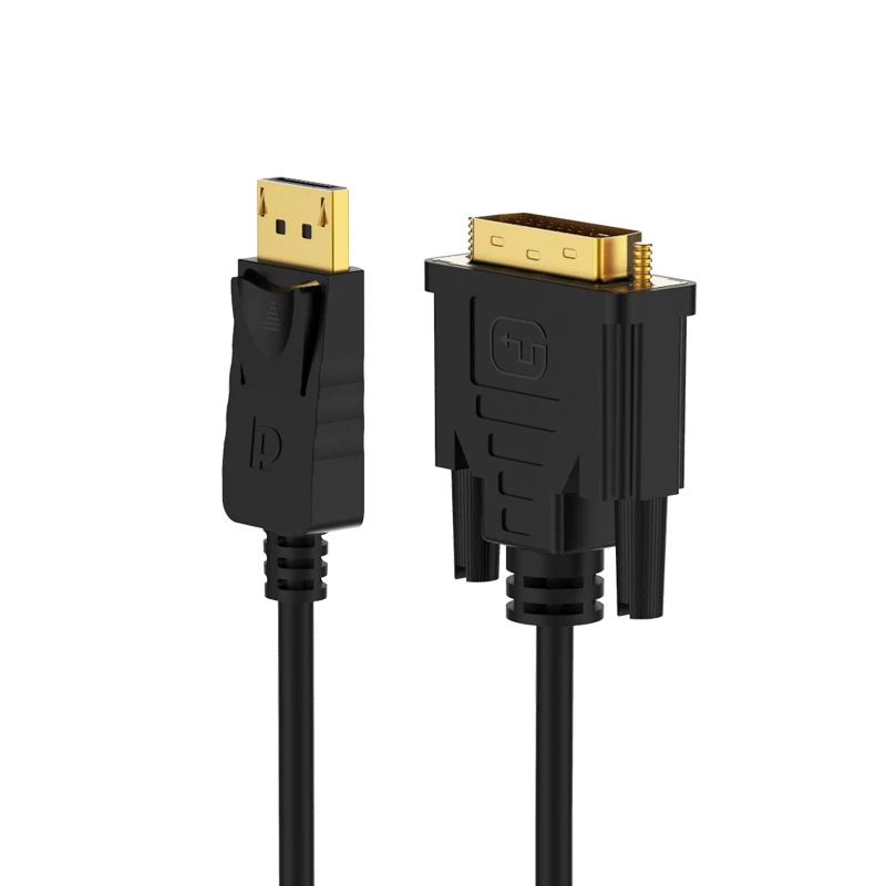 Dp To Dvi, DisplayPort Dvi Adapter, 1,8 м штекер dvi-кабель с позолоченными контактами Dp To Dvi-D разъем 6 футов подходит для lenovo, De