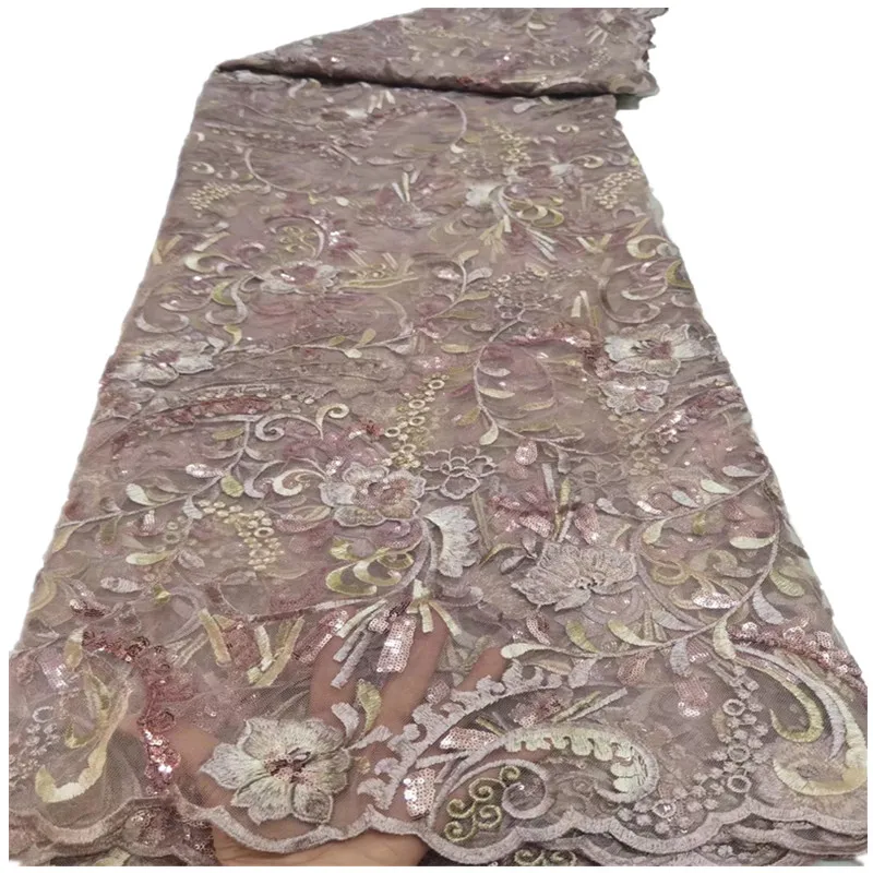 

Nigerian Lace Fabric 2021 High Quality Lace African Lace Latest Embroidered French Lace For Wedding Dress Sewing dp72-80