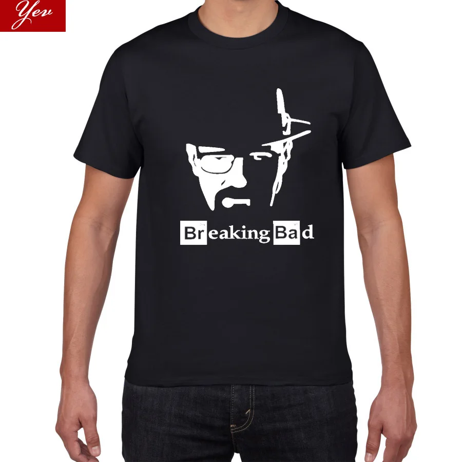 

2019 new Breaking Bad summer T Shirts Men cotton Hip Hop heisenberg Tops Tee street wear large size tshirt men Casual T-shirt