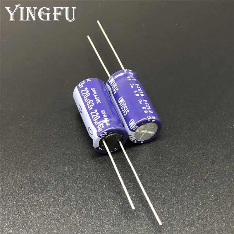 5 шт. 220 мкФ 63V SPRAGUE 515D серия 10x20 мм 63V220uF высококачественный аудио конденсатор