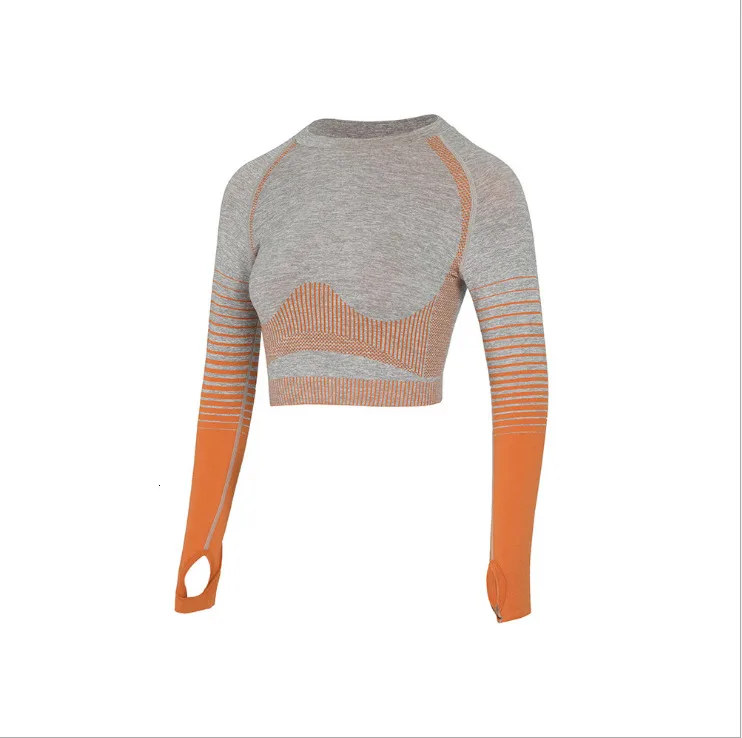 Orange Top Спортивные Леггинсы, высокая талия, для фитнеса, женские штаны для йоги, эластичные, бесшовные, пуш-ап, колготки, для спортзала, тренировки, для приседания, для бега, спортивная одежда - Цвет: Orange Top