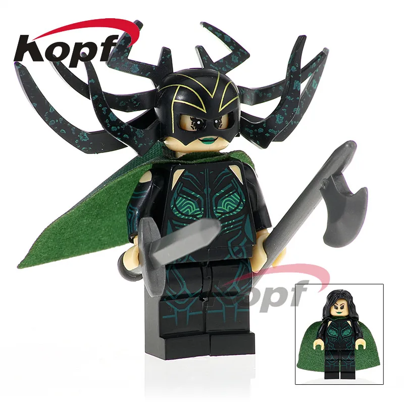 

Building Blocks Super Heroes Single Sale Hela Thor Executioner Valkyrie Topaz Surtur Dolls Bricks Children Gift Toys XH 811