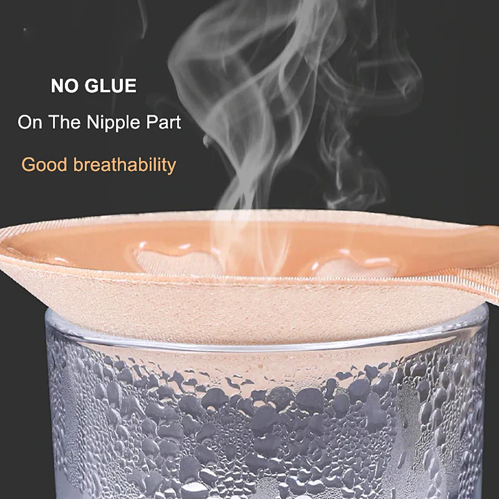 Многоразовые силиконовые наклейки на соски для увеличения груди клейкая лента